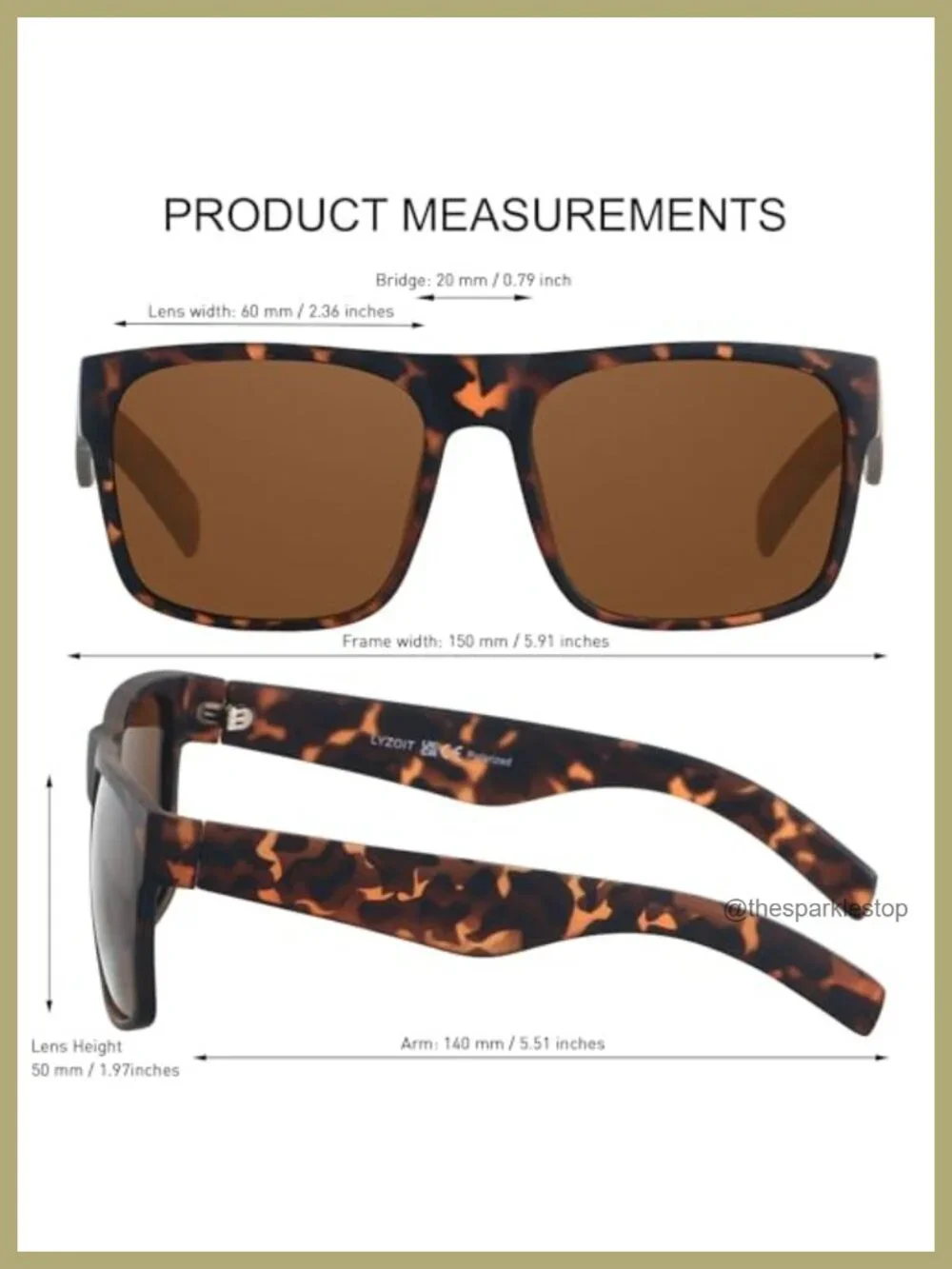 XL Oversized Polarized Sunglasses for Wide Faces